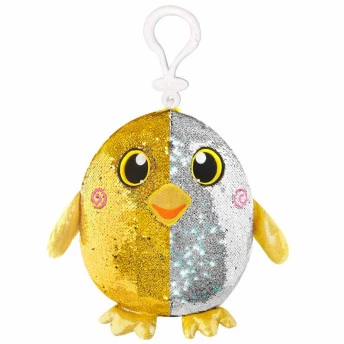 Pelúcia Infantil - Shimmeez - Pato - Dourado-Prata - Toyng