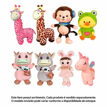 Pelúcia Infantil - Squish Pals - Aumenta de Tamanho - Sortido - Toyng