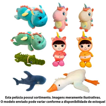 Pelúcia Infantil - Squish Pals - Grande - Sortido - Toyng