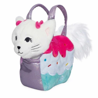 Pelúcia Infantil com Bolsinha - Barbie Pets - Gatinha - Fun Divirta-se