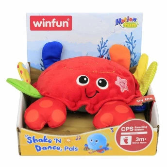 Pelúcia Interativa - Amiguinho Dançante - Caranguejo - Winfun - Yes Toys