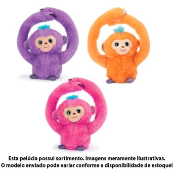 Pelúcia Interativa - PlayFull Pets - Macaquinho Divertido - Sortido - Toyng