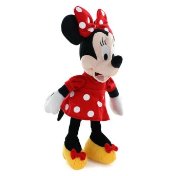 Pelúcia Minnie com Som - 33 cm - Vestido Vermelho - Multikids