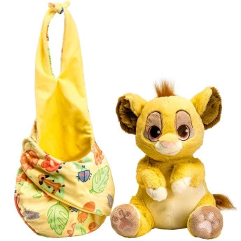 Pelúcia Infantil - 25 cm - Disney - Rei Leão - Simba Baby - Fun Divirta-se