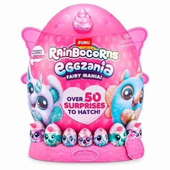 Pelúcia Surpresa - Rainbocorns Eggzania - Fairy Mania Asas Rosa - Fun Divirta-se