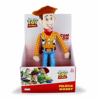 Pelúcia Woody com Som - 30 cm - Toy Story - Multikids