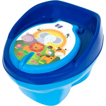 Penico Troninho Infantil Musical - Azul - Styll Baby