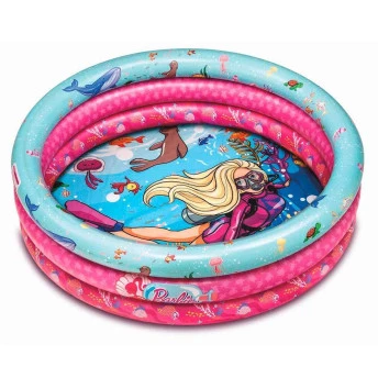 Piscina Infantil Inflável - 2 em 1 - com Bolinhas - 180L - Barbie - Fun