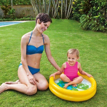 Piscina Infantil Inflável - Minha Primeira Piscina - Bebê Tartaruga - 15 litros - INTEX