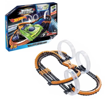 Pista de Corrida Hot Wheels - Wave Racers Triple SkyLoop - Fun