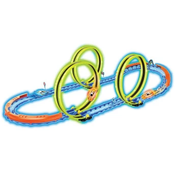 Pista Looping Triplo Neon com Carrinho - Braskit