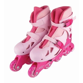Patins Ajustável Rosa 34 a 37 - Fênix