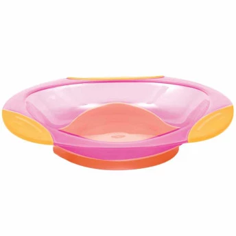 Pratinho com Ventosa - Refeição Bebê - Fun - Rosa - Buba