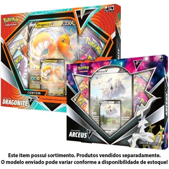 Jogo de Cartas - Pokémon - Coleção V - Arceus ou Dragonite - Sortido - Copag