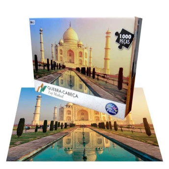 Quebra Cabeça 1000 Peças Taj Mahal - Índia - Pais e Filhos 