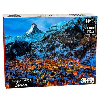 Quebra Cabeça 1000 Peças Zermatt - Suíça - Pais e Filhos