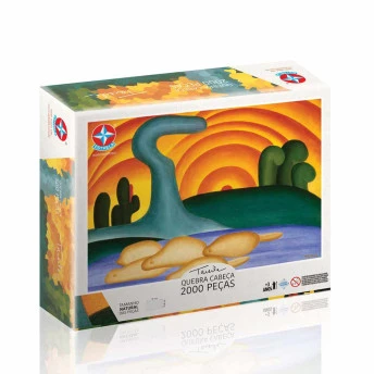 Quebra-Cabeça 2000 Peças Sol Poente Tarsila do Amaral - Estrela