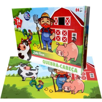 Quebra Cabeça Little Farm - 24 Peças - Pais e Filhos