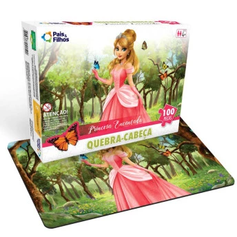 Quebra-Cabeça - 100 Peças - Princesa Encantada - Pais e Filhos