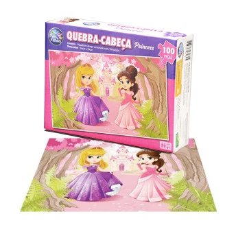 Quebra Cabeça Princesas - 100 Peças - Pais e Filhos_72611_1