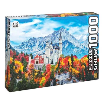 Quebra-Cabeça - 1000 Peças - Castelo de Neuschwanstein - Grow
