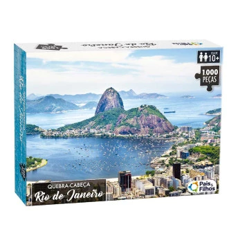 Quebra-Cabeça - 1000 Peças - Rio de Janeiro - Pais e Filhos