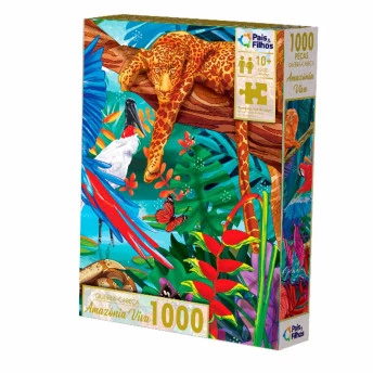 Quebra-Cabeça - 1000 Peças – Amazonia Viva – Pais e Filhos