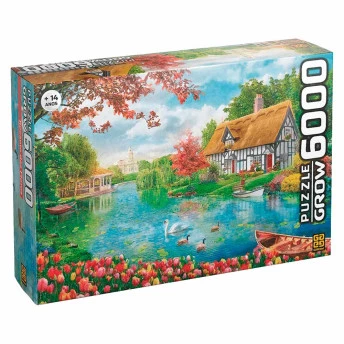 Quebra-Cabeça - 6000 Peças - Recanto das Flores - Grow