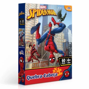 Quebra-Cabeça - 60 Peças - Marvel - Spiderman - Toyster