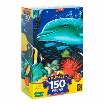 Quebra-Cabeça - 150 Peças - Amigos do Mar - Grow