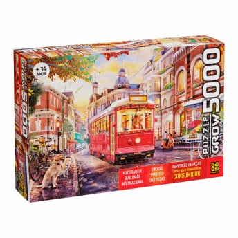 Quebra-Cabeça - Puzzle - 5000 peças - Passeio de Bonde - Grow.