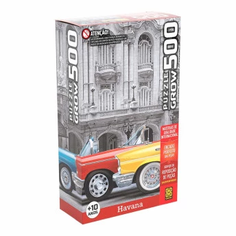 Quebra-Cabeça - Puzzle - 500 peças - Havana - Cuba - Grow