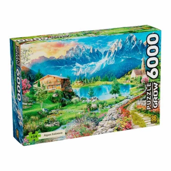 Quebra-Cabeça - Puzzle - 6000 peças - Alpes Italianos - Grow