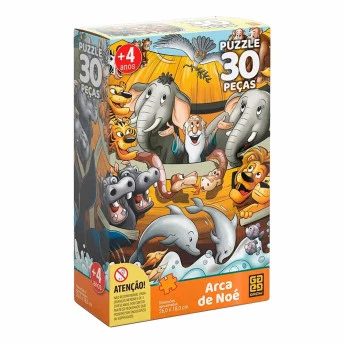 Quebra-Cabeça - Puzzle - 30 Peças - Arca de Noé - Grow