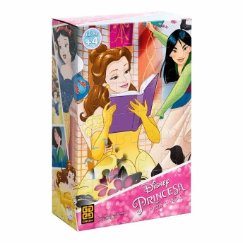 Quebra-Cabeça Infantil - Puzzle - 60 Peças - Princesas Disney - Grow