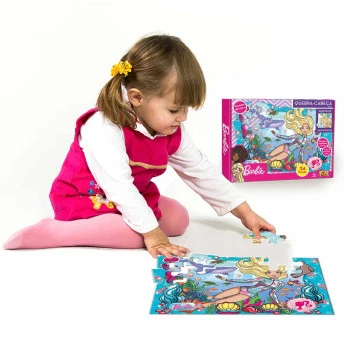 Quebra Cabeça 24 Peças - Barbie - Fun Divirta-se