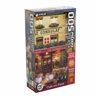 Quebra Cabeça 500 Peças Café em Paris - França - Grow