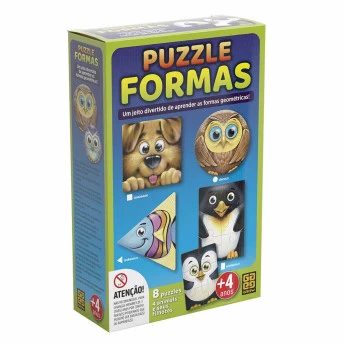 Quebra Cabeça Infantil - Puzzle Formas - 34 Peças - Grow