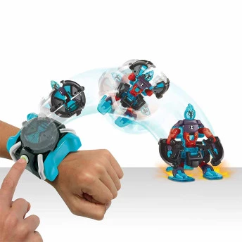 Lançador Relógio Omnitrix - OmniLançador Figuras de Batalha - Chama e XLR8 - Ben 10 - Sunny