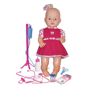 Boneca com Acessórios - 38 cm - Analu - Sorinho - Sid-Nyl