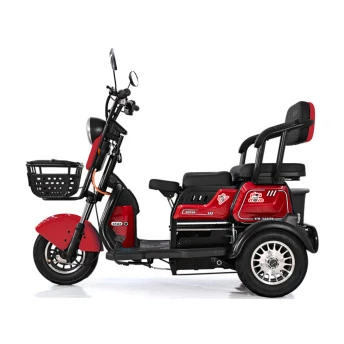Triciclo Elétrico - Smart PAM - 800w Lithium - Vermelho - Plug and Move