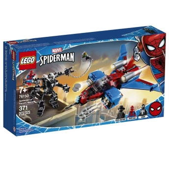 Spiderjet x Venom Homem Aranha - Marvel - 371 Peças - Lego