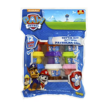 Super Kit Massinha Patrulha Canina - 12 potes - Sunny