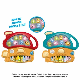 Tecladinho Infantil - Divertido Cogumelo - Sortido - DM Toys