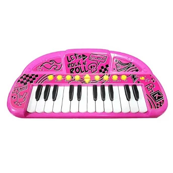 Teclado Musical Infantil Show - Grava e Reproduz - Rosa - Toyng