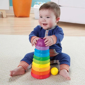 Torre de Potinhos Coloridos Didático Infantil - Fisher-Price