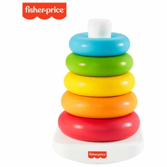 Torre de Empilhar Infantil - Pirâmide de Argolas Ecológica - Fisher-Price