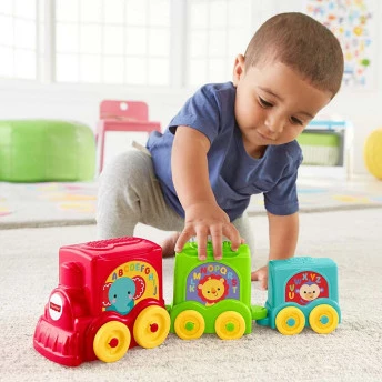 Trenzinho Infantil - Empilhar e Encaixar - Trem dos Animais - Fisher-Price