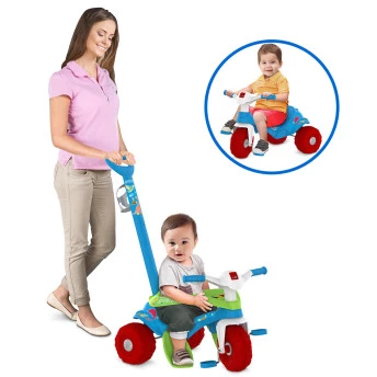 Triciclo Motoka Adventure - Passeio & Pedal - Azul - Bandeirante