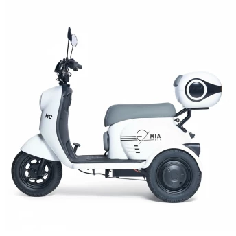 Triciclo Elétrico - MIA Tri 800w Lithium - Branco - Moto Chefe